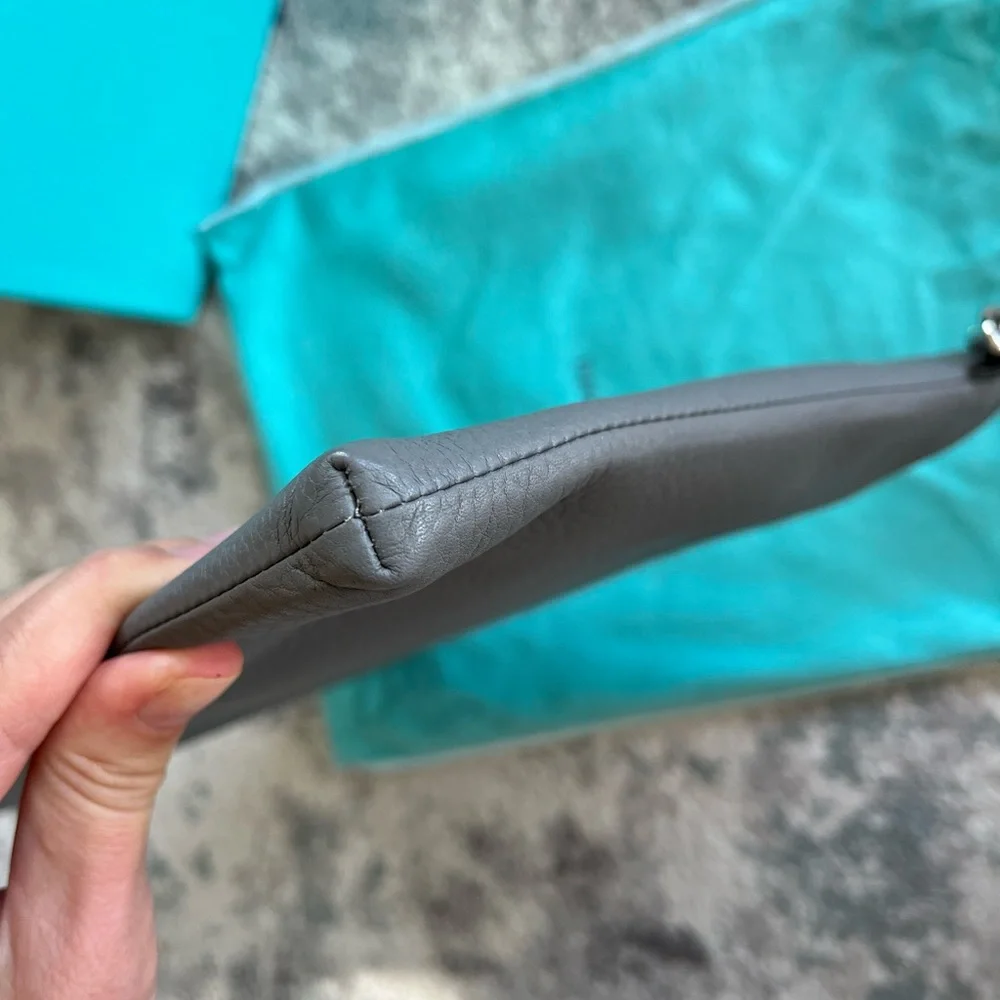 Tiffany & Co leather zip clutch - Picture 7 of 9